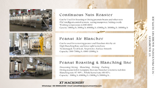 Latest company news about Rivoluzionate la vostra lavorazione delle arachidi con la linea avanzata di tostatura e sbiancamento delle arachidi di XT MACHINERY