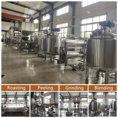 linea di produzione del burro di arachide 300-2000KG/H fresatrice LNG del burro di arachide