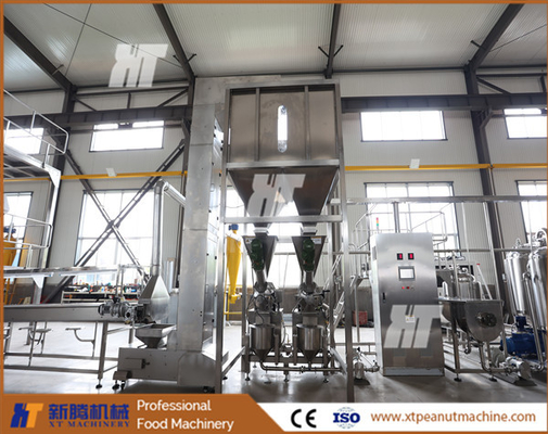 Un buon prezzo. macchina per la frantumazione del burro di mandorle 200kg/h SUS304 Macchina per la produzione di burro di arachidi commerciale in linea