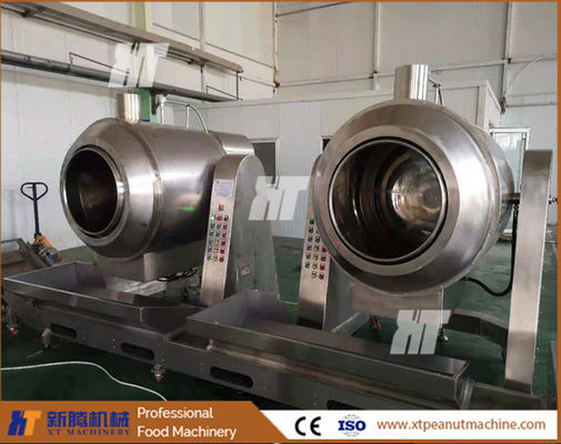 Un buon prezzo. Macchina ISO per rivestimento della padella con zucchero di arachidi Macchina per rivestimento e riscaldamento del zucchero in linea