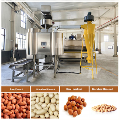Un buon prezzo. Innovativa macchina di raffreddamento industriale per il blanchimento delle arachidi con 85% di volume totale del nucleo in linea