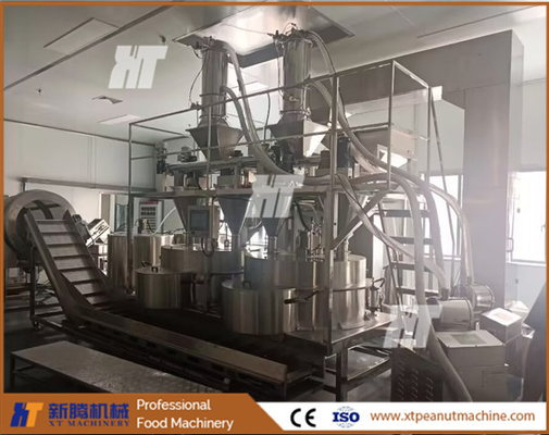 Un buon prezzo. Macchina automatica per rivestimento di arachidi con controller PLC Macchina per hamburger di arachidi in linea