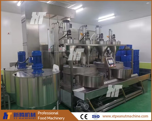 Un buon prezzo. Macchina automatica per rivestimento di arachidi con controller PLC Macchina per hamburger di arachidi in linea