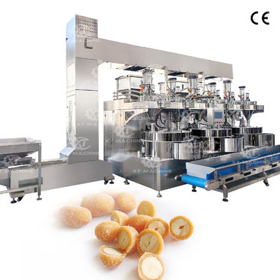 Un buon prezzo. Macchina di rivestimento automatico a tre stazioni ad alta efficienza del nocciolo di cashew e dei semi di melone in linea