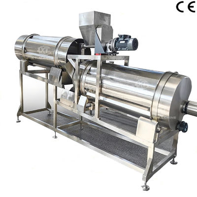 Un buon prezzo. Macchina di aromatizzazione a doppio rullo in acciaio inossidabile con scarico automatico per condimenti alimentari da 500 a 1000 kg/h in linea