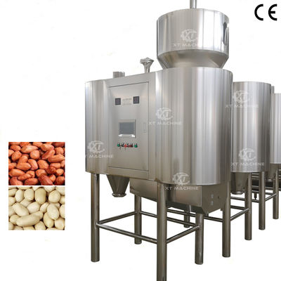 Un buon prezzo. High Blanching Rate Pneumatic Air Peanut Peeling Machine 1000kg/h Blanched Peanut Making Machine in linea