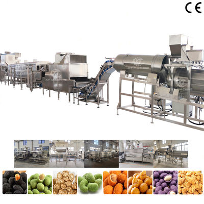 Un buon prezzo. Linea di produzione automatica completa per rivestimento e frittura di arachidi con struttura in acciaio inossidabile 304 in linea