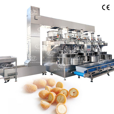 Un buon prezzo. Macchina di rivestimento automatico a tre stazioni ad alta efficienza del nocciolo di cashew e dei semi di melone in linea