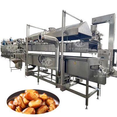 Un buon prezzo. Controllo PLC 304 acciaio inossidabile Industrial Continuous Fryer Machine in linea