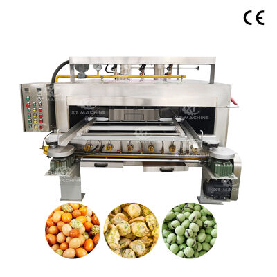 Un buon prezzo. Tostatore di arachidi rivestito a risparmio energetico con temperatura di lavoro 150-220°C e capacità 50-120 kg/h in linea