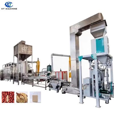 Un buon prezzo. 400-3000 kg/h Linea di lavorazione delle arachidi personalizzabile con macchina di sbiancamento ad aria per una tostatura e una pelazione efficienti in linea