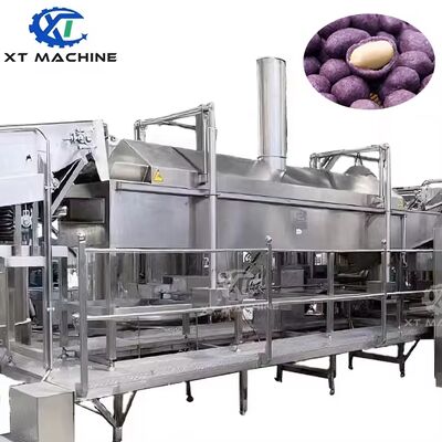 Un buon prezzo. Macchina di frittura continua di tipo cintura SUS304 di grado alimentare con controllo PLC e capacità 500-800 kg/h in linea