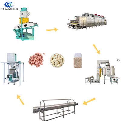 Un buon prezzo. 400-600 kg/h SUS304 Macchina per sbiancare le arachidi con un tasso di sbucciatura del 95-97% per la linea di produzione di arachidi sbiancate in linea