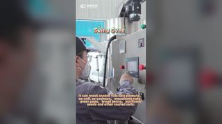 Forno per arachidi con rivestimento oscillante completamente automatico: le arachidi sotto la pelle di pesce sono croccanti e non si attaccano ai denti