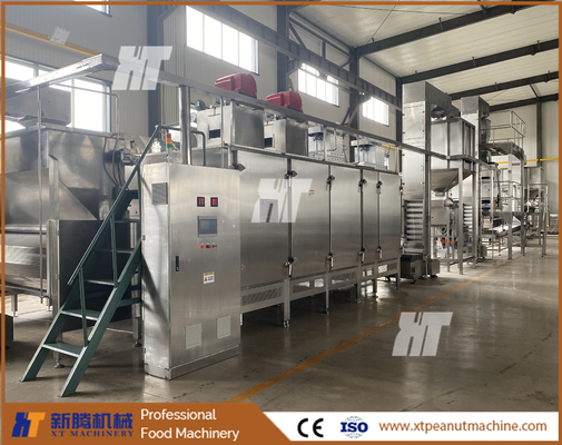 ISO Automatic Nuts Roaster Machine 300kg/H Girarrosto continuo di arachidi