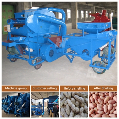 Un buon prezzo. 11.5kw Macchina per la sgusciatura industriale dell'arachide 1000Kg/H Guscio di arachidi che rimuove macchina in linea