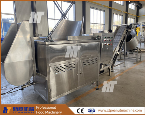 Un buon prezzo. Linea di produzione 300kg/H della macchina per friggere i piselli della macchina per friggere le arachidi del commestibile 304 in linea