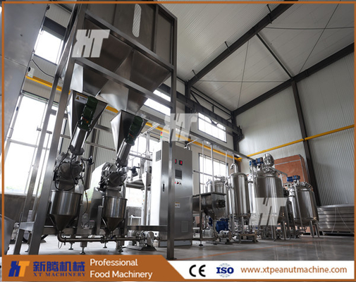 Un buon prezzo. Linea di produzione del burro di arachidi del commestibile 304 macchina per la frantumazione del burro di arachide 400kg in linea
