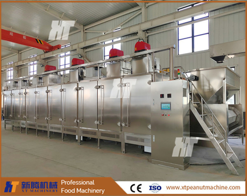 Macchina per la torrefazione industriale di noci Forno per noci continue Mandorle Noci di Cashew Noce di noce