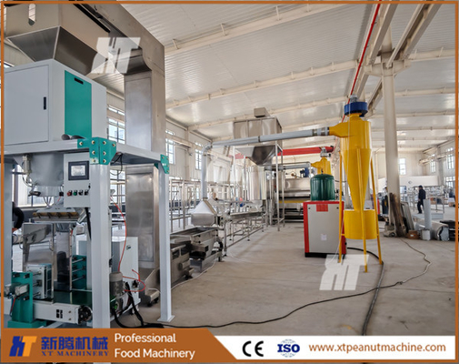 PLC Controlla Linea di lavorazione di arachidi sbiancata Linea di imballaggio di tostatura di arachidi sbiancata