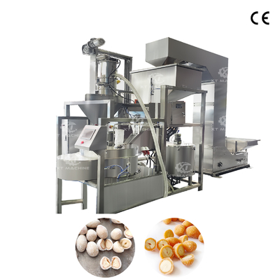 Macchina di rivestimento delle arachidi completamente automatica con stazione singola 900-1000 kg/h