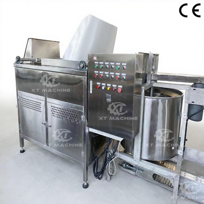 Un buon prezzo. Friggitrice automatica per lotti di mandorle e arachidi con scarico, per arachidi, fagioli e noci verniciata a polvere in linea