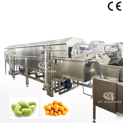Un buon prezzo. Macchina automatica professionale per la frittura di noci industriali per la lavorazione di cassava e fiocchi di mais in linea