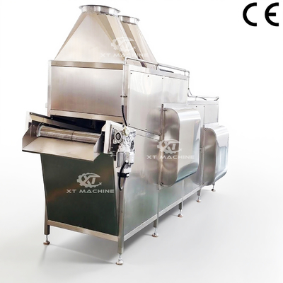 Un buon prezzo. 600-1800 kg/h Macchina di raffreddamento automatico di arachidi Noci Rostatura Rifrescatore GNL/GPL riscaldamento a gas in linea