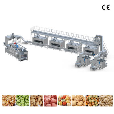 Un buon prezzo. Linea di produzione automatica completa per rivestimento, cottura e condimento di arachidi - Impianto di trasformazione per rivestimento e cottura in linea