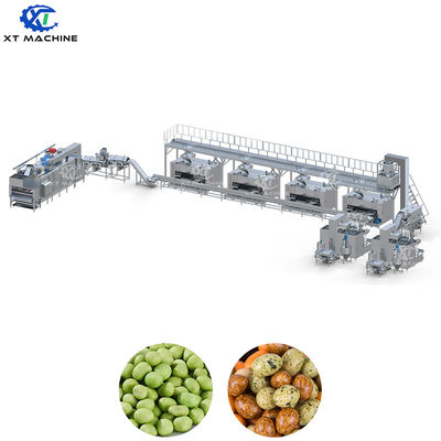 Macchina per rivestimento di arachidi 500-1000 kg/h completamente automatica con controllo PLC e acciaio inossidabile 304 di qualità alimentare