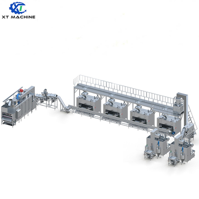 Un buon prezzo. 500-1000 kg/h Linea di produzione per il rivestimento e la torrefazione di arachidi di sesamo in linea