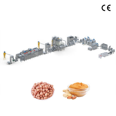 Un buon prezzo. Linea di produzione di pasta di arachidi/confettura di cassa/burro di mandorle completamente automatica con triturazione a due fasi e controllo PLC in linea