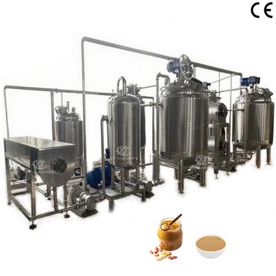 Un buon prezzo. 2000kg/h Alta efficienza linea di produzione di burro di arachidi completamente automatica adotta il programma di controllo PLC e facile da usare in linea