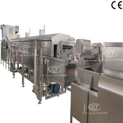 Un buon prezzo. Macchina per friggere continua di arachidi/noci/fave in acciaio inossidabile 304 con controllo automatico della temperatura in linea