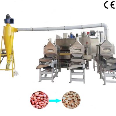Un buon prezzo. Macchina per la scottatura e la pelatura delle arachidi tostate con separazione dei gusci da 800-1000 kg in linea