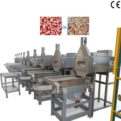 Un buon prezzo. Macchina di taglio e sbiancamento di arachidi ad alta velocità di sbiancamento completamente automatica in linea