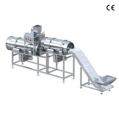 Un buon prezzo. Macchina di aromatizzazione a doppio rulli SS304 completamente automatica con capacità di 500-1000 kg/h per noci, snack, condimenti di carne in linea