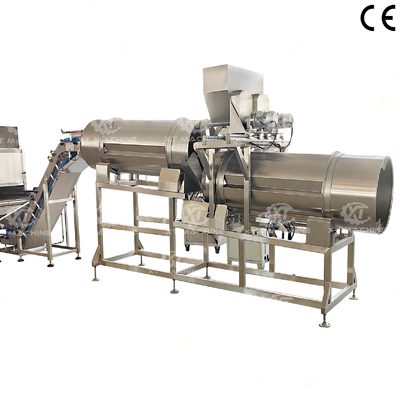 Un buon prezzo. Macchina per aromatizzare a doppio tamburo 500 kg/h S304 acciaio inossidabile in linea