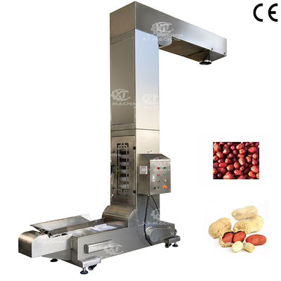 Un buon prezzo. Elevatore a nastro a Z in acciaio inossidabile per uso alimentare SS304 per il trasferimento verticale di frutta, verdura, cereali e noci in linea