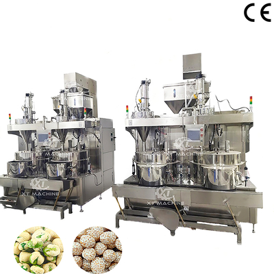 Un buon prezzo. Macchina per ricopertura arachidi a doppia stazione 600-800 kg/h per snack in linea