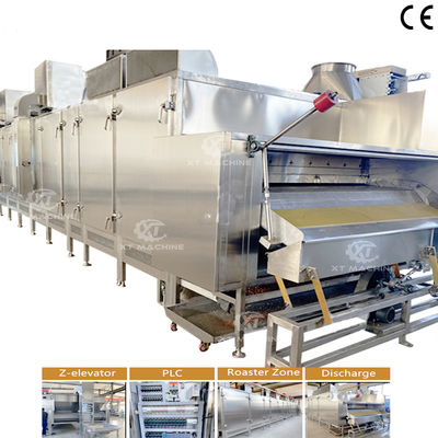 Un buon prezzo. Electric Heating Nut Roaster Machine with Air Cooling for Nuts Processing Plants in linea