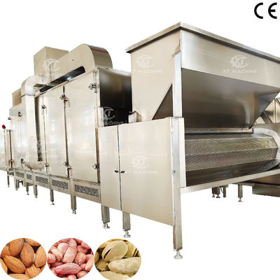 Un buon prezzo. Macchina per la tostatura continua multifunzionale per frutta secca da 300 kg/h-500 kg/h Tostapane per anacardi con controllo PLC per la cottura in linea