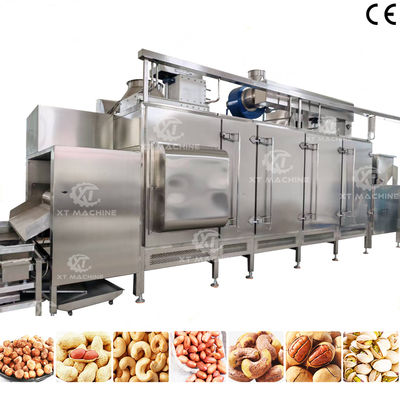Un buon prezzo. Macchina per la tostatura continua di frutta secca, macchina per la tostatura di fiocchi d'avena con controllo PLC e struttura in acciaio inossidabile 304 per impianti di trasformazione alimentare in linea