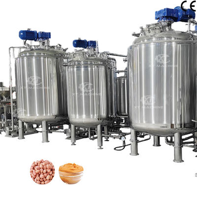 Un buon prezzo. Miscelatore/serbatoio di degassamento/macchina di raffreddamento completamente automatica per burro di arachidi/burro di mandorle per uso alimentare in linea