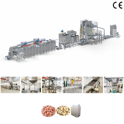 Un buon prezzo. In acciaio inossidabile di grado industriale 304 Linea di produzione di blanching di nocciole tostate Impianto di trasformazione di arachidi bianchi con capacità di 500-1000 kg/h in linea