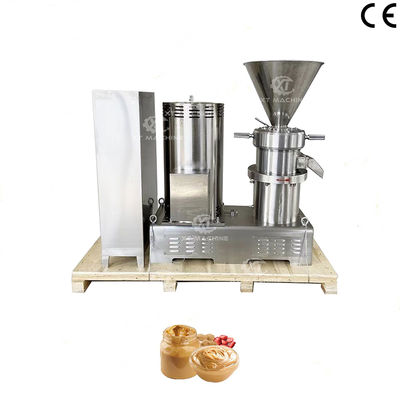 Mulino colloidale industriale su piccola scala da 100-200 kg/h per macinazione di burro di noci con riscaldamento elettrico per impianti di lavorazione di noci