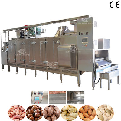 Un buon prezzo. Roaster continuo a piccole dimensioni per prodotti alimentari con controllo PLC per impianti di trasformazione di noci in linea