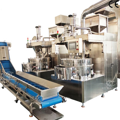 Macchina automatica per ricopertura noci 500-1000kg/h, macchina per ricopertura snack con controllo PLC