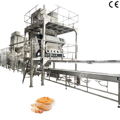 Un buon prezzo. Linea di produzione completamente automatizzata di burro di arachidi e burro di mandorle con controllo PLC, capacità 2000 kg/h in linea