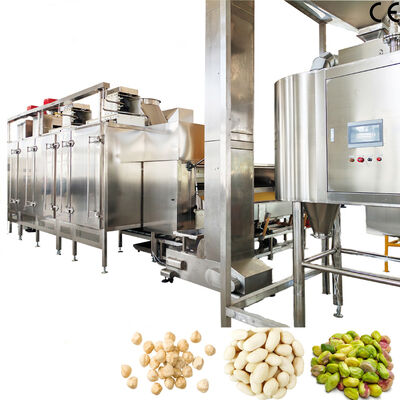 1000-1200kg/h Linea di produzione di arachidi in acciaio inossidabile 304 sbiancata Macchina per la rimozione della buccia rossa delle arachidi Adatta agli impianti di trasformazione alimentare